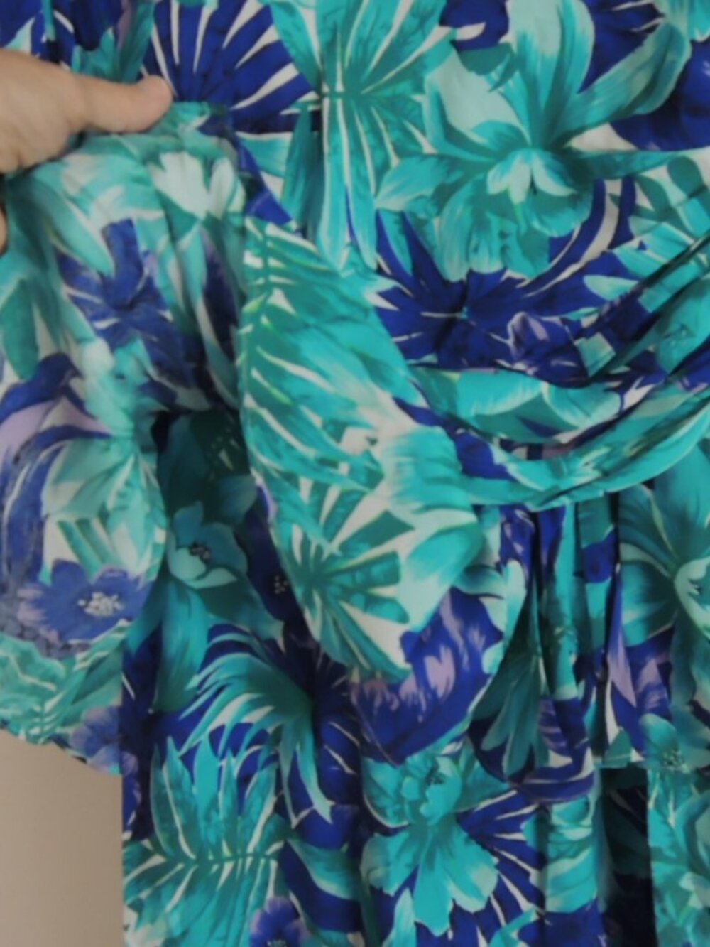 Ladies Dress Size 10 Peplum Waist L/S Floral Pattern by ELOQUENCE - NWOT - Picture 5 of 11